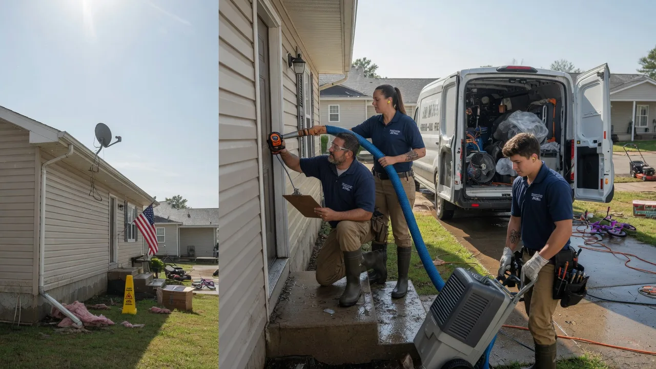 Ceiling Water Damage Restoration in Carroll, OH near me
